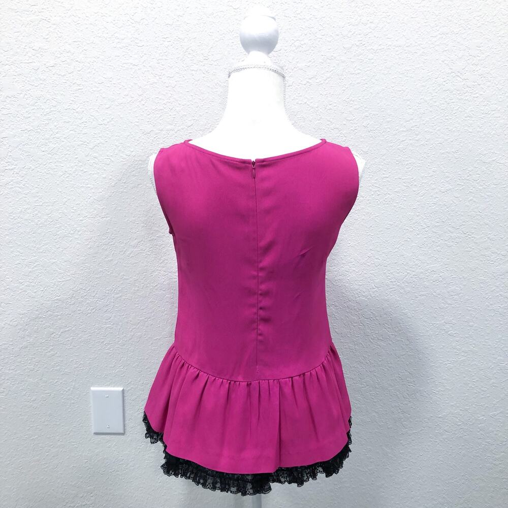 Red Valentino Pink Peplum Crinoline Blouse - Picture 4 of 14